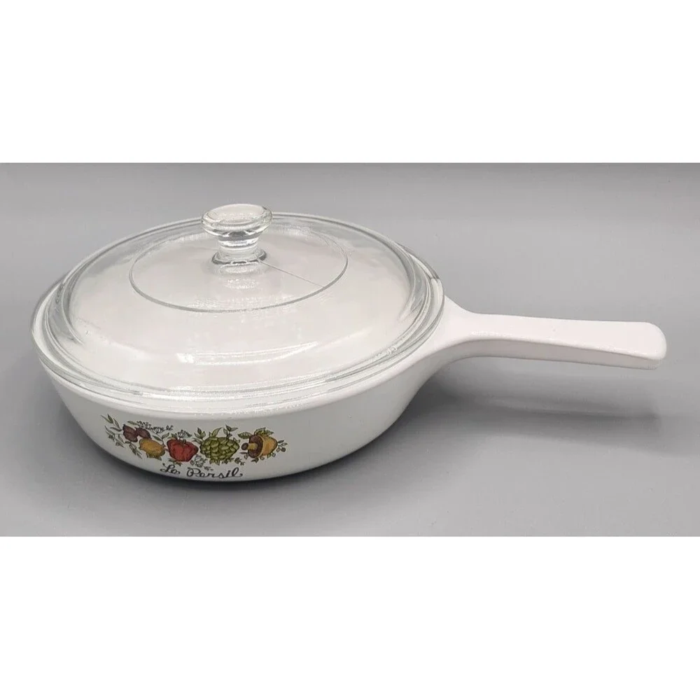 Vintage Corning Ware La Persil Spice of Life Sauce Pan P-83-B with Lid 6.5